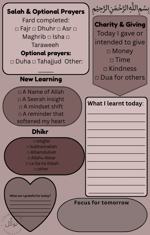 Digital Ramadan Reflective Journal 2026